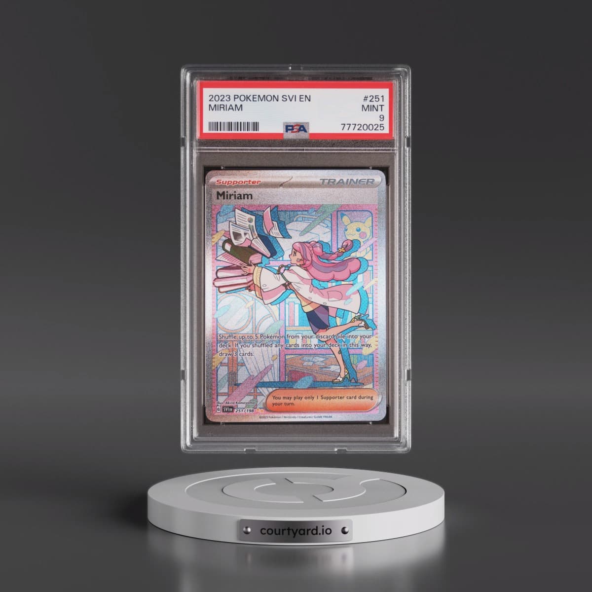 2023 Pokémon Svi EN-Scarlet & Violet #251 Miriam - Special Illustration Rare (PSA 9 MINT)