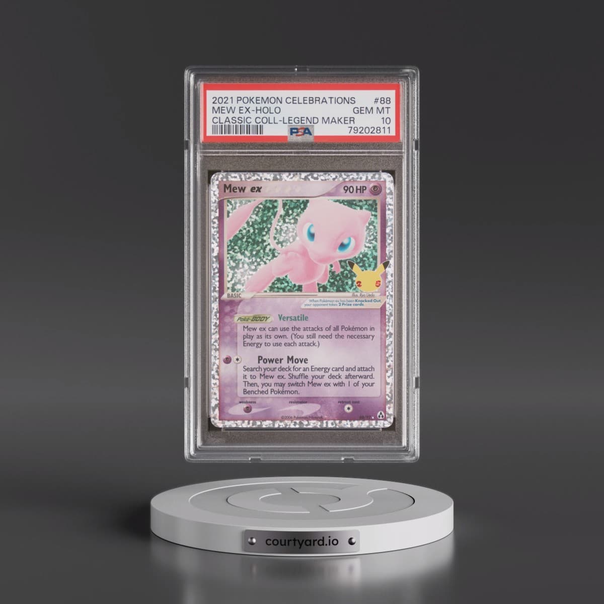 2021 Pokémon Celebrations Classic Collection #88 Mew EX - Holo Holo (PSA 10 GEM MINT)