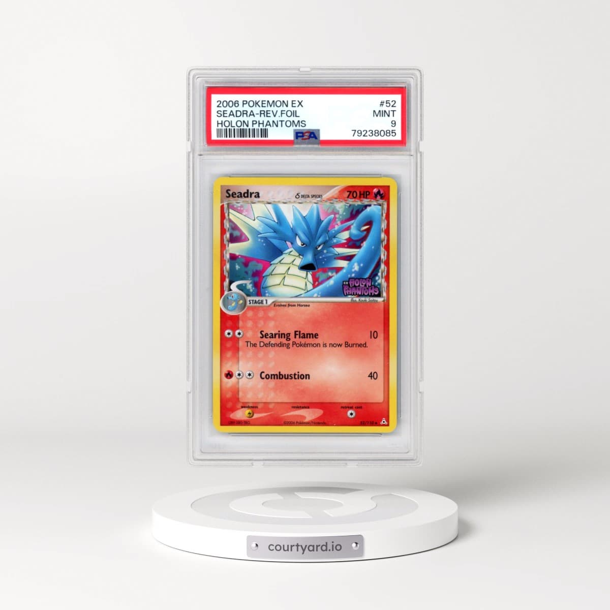 2006 Pokémon EX Holon Phantoms #52 Seadra - Reverse Foil (PSA 9 MINT)