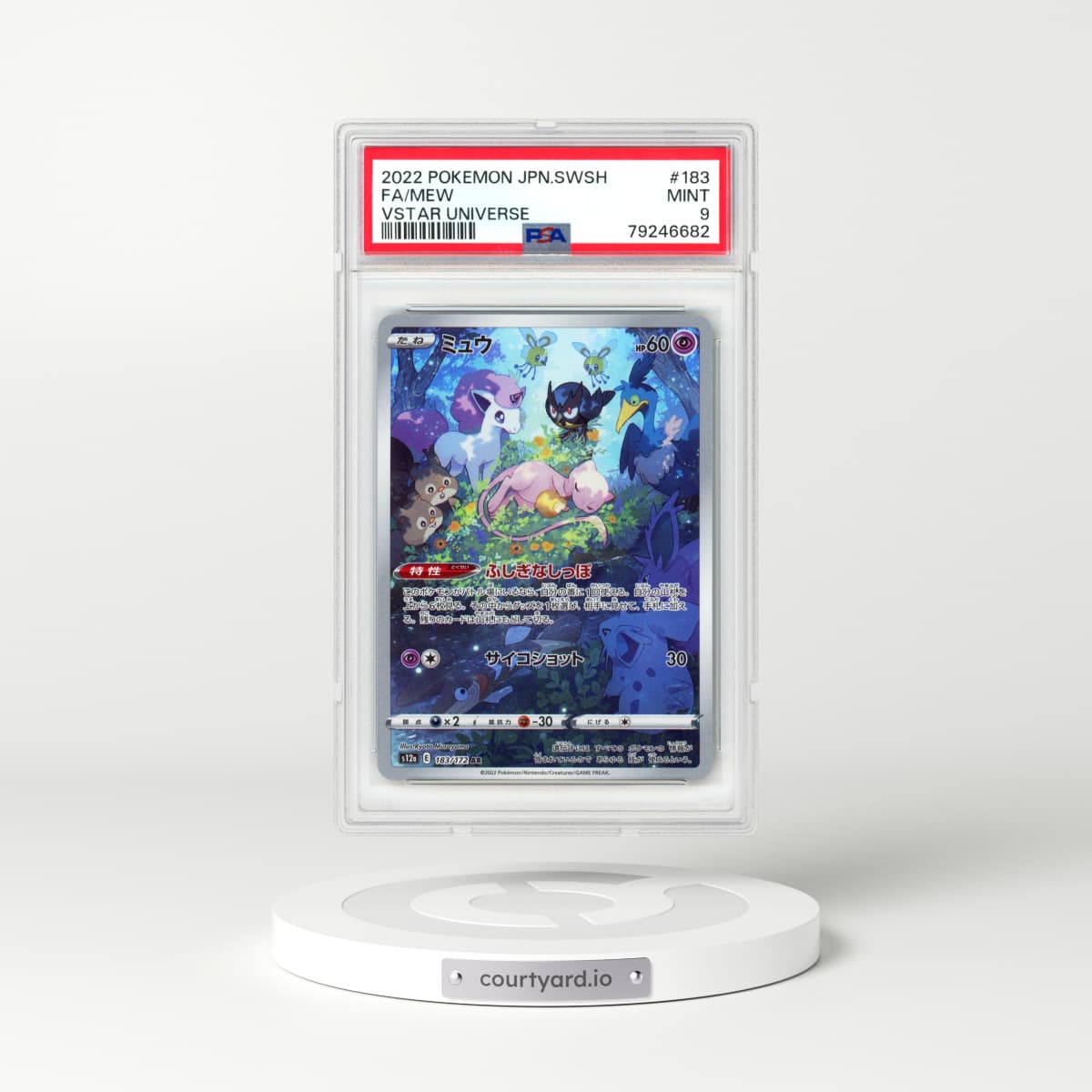 2022 Japanese VSTAR Universe #183 Mew - Full Art Holo (PSA 9 MINT)