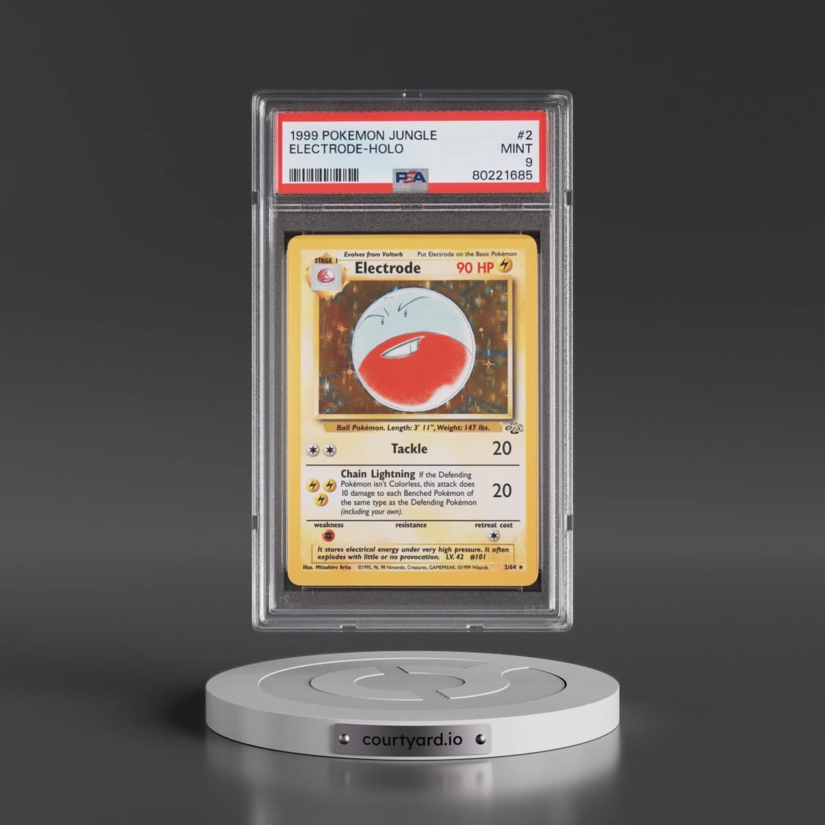 1999 Pokémon Jungle #2 Electrode - Holo (PSA 9 MINT)
