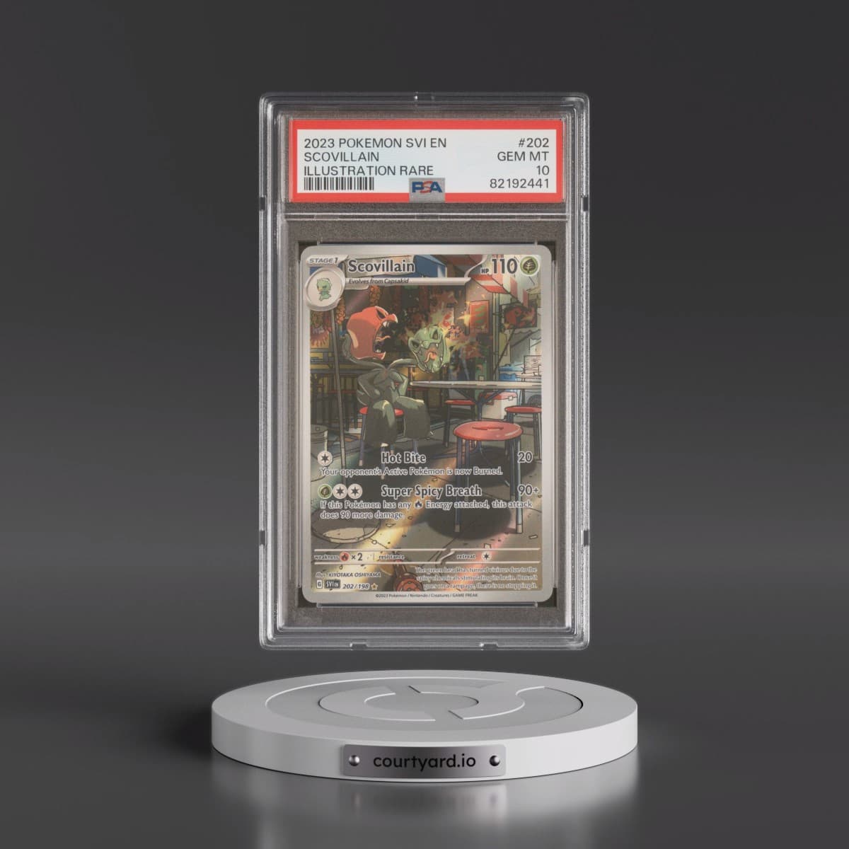 2023 Pokémon Svi EN-Scarlet & Violet #202 Scovillain - Illustration Rare (PSA 10 GEM MINT)