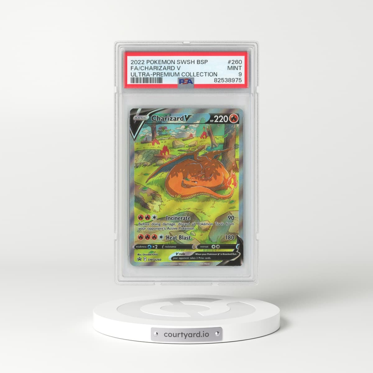 2022 Sword & Shield Promos #260 Charizard V - Full Art Holo (PSA 9 MINT)