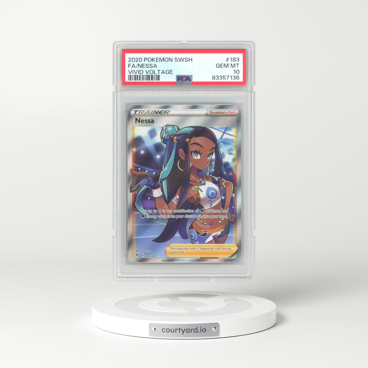 2020 Vivid Voltage #183 Nessa (PSA 10 GEM MINT)