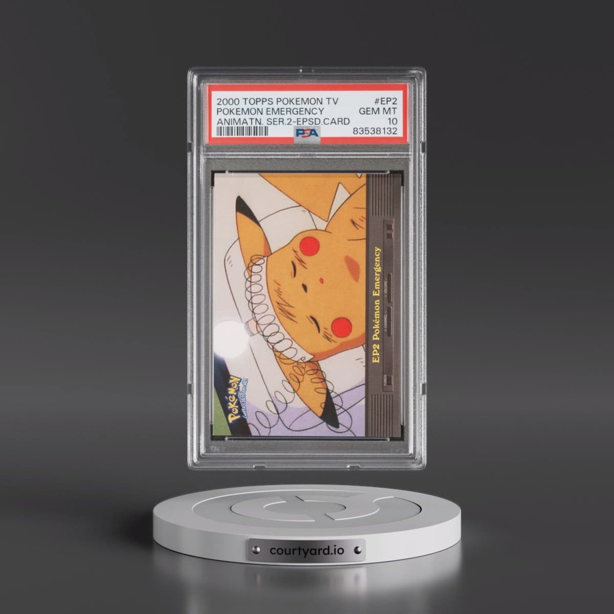 2000 Topps Pokémon TV Animation Series 2 Episode Cards #EP2 Pokemon Emergency (PSA 10 GEM MINT)