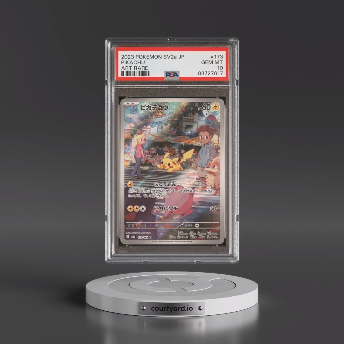 2023 Pokémon Sv2a-Pokémon 151 #173 Pikachu - Art Rare (PSA 10 GEM MINT)