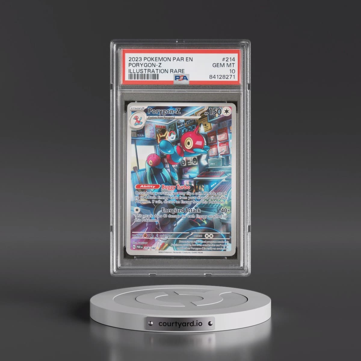 2023 Pokémon Par EN-Paradox Rift #214 Porygon-Z - Illustration Rare (PSA 10 GEM MINT)