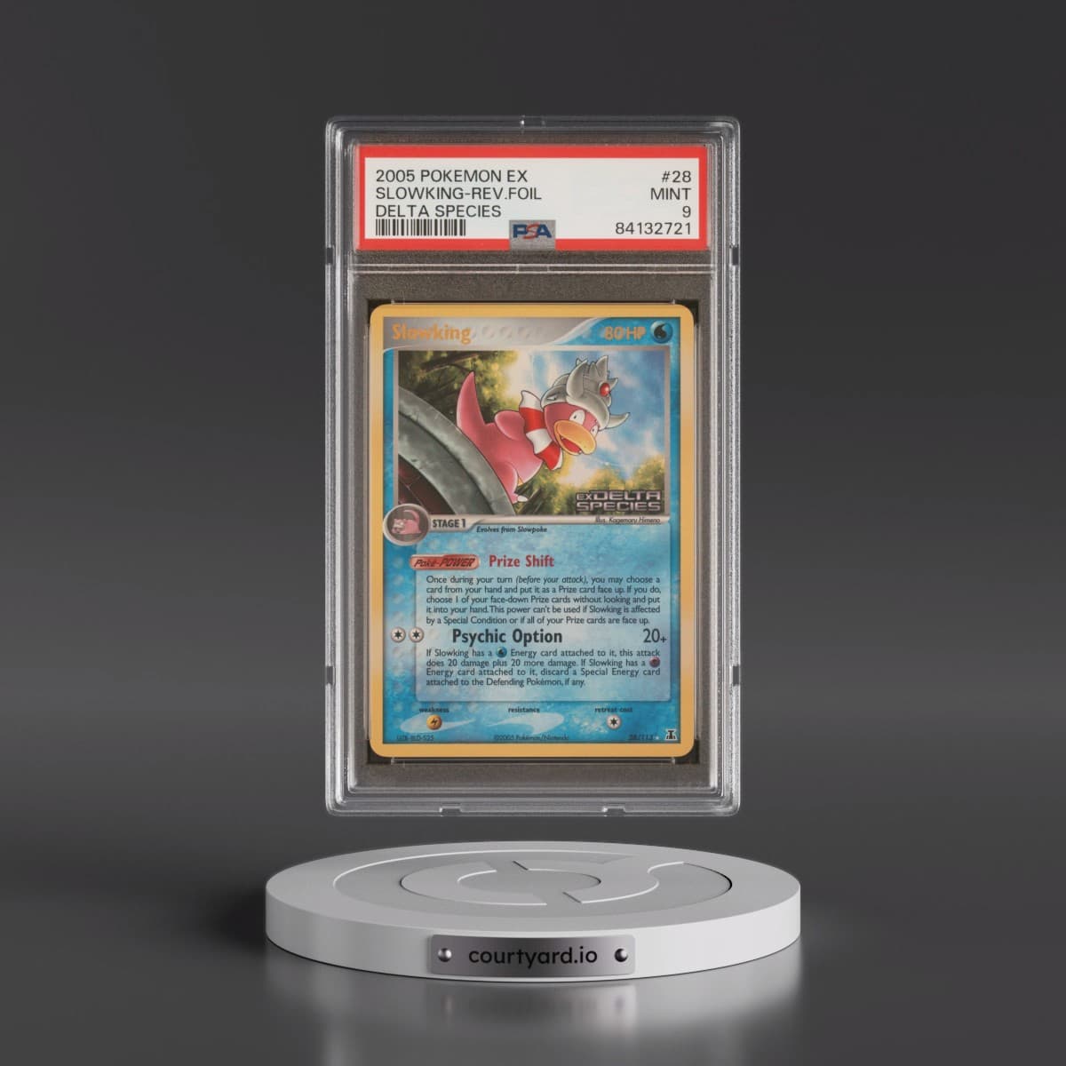 2005 Pokémon EX Delta Species #28 Slowking - Reverse Foil (PSA 9 MINT)