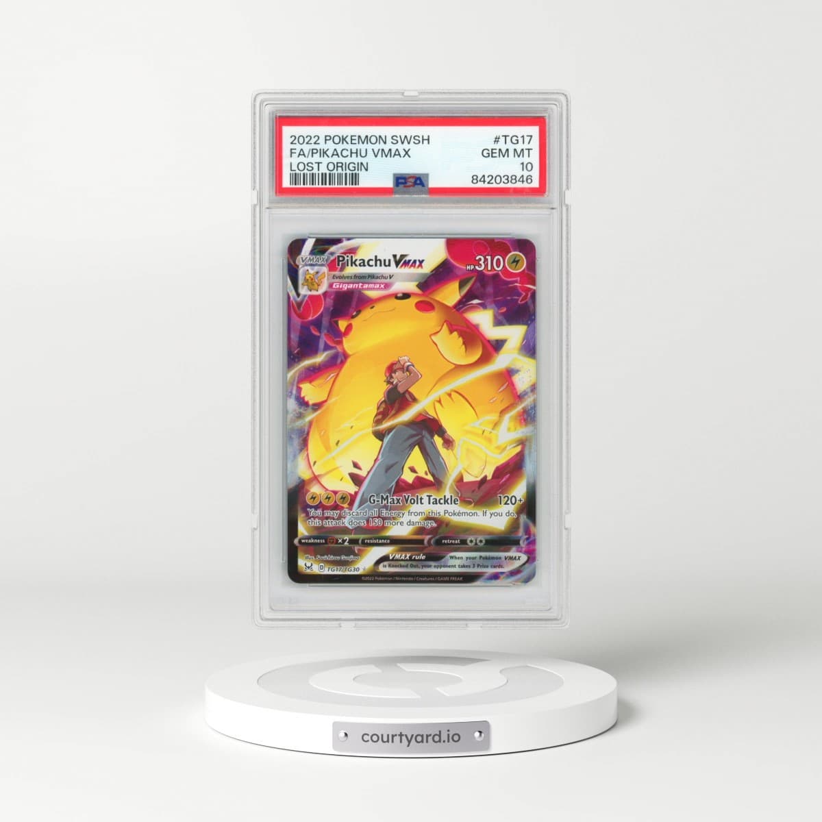 2022 Pokémon Sword & Shield Lost Origin #TG17 Pikachu Vmax - Full Art (PSA 10 GEM MINT)