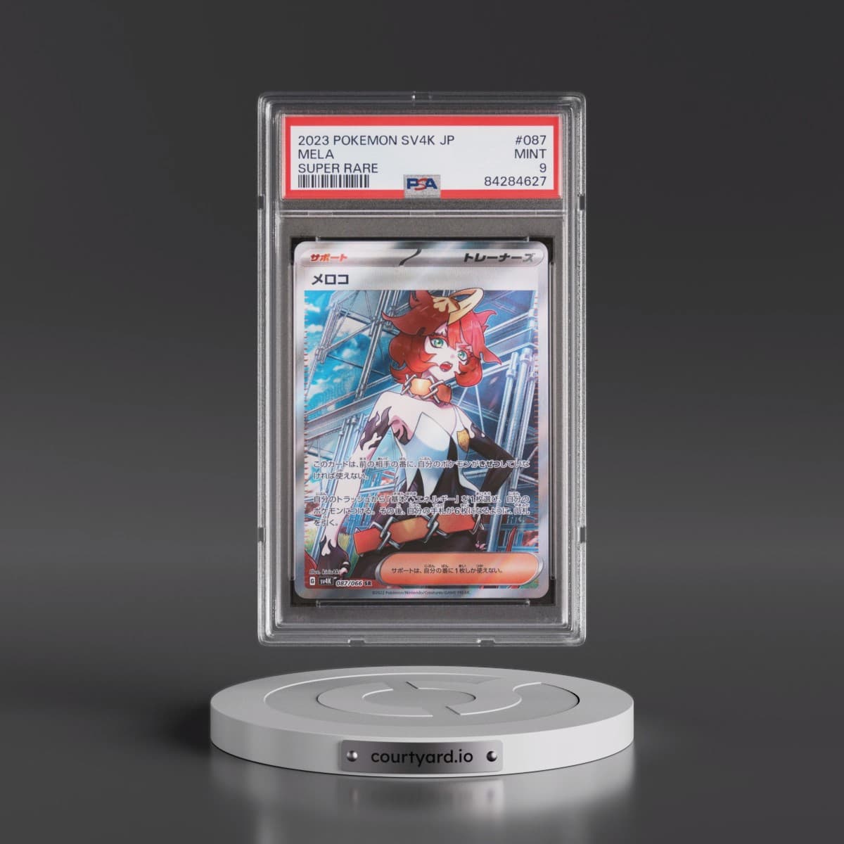 2023 Pokémon Sv4k-Ancient Roar #087 Mela - Super Rare (PSA 9 MINT)