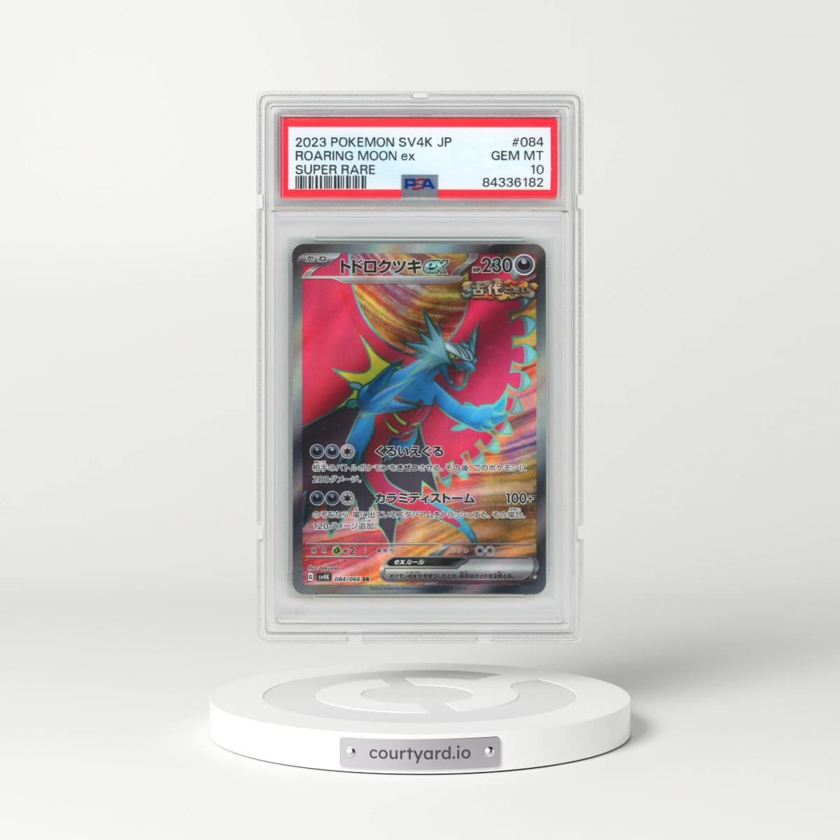 2023 Pokémon Sv4k-Ancient Roar #084 Roaring Moon EX - Holo Super Rare (PSA 10 GEM MINT)
