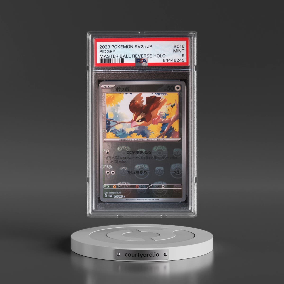 2023 Pokémon Sv2a-Pokemon 151 #016 Pidgey - Reverse Holo Master Ball (PSA 9 MINT)