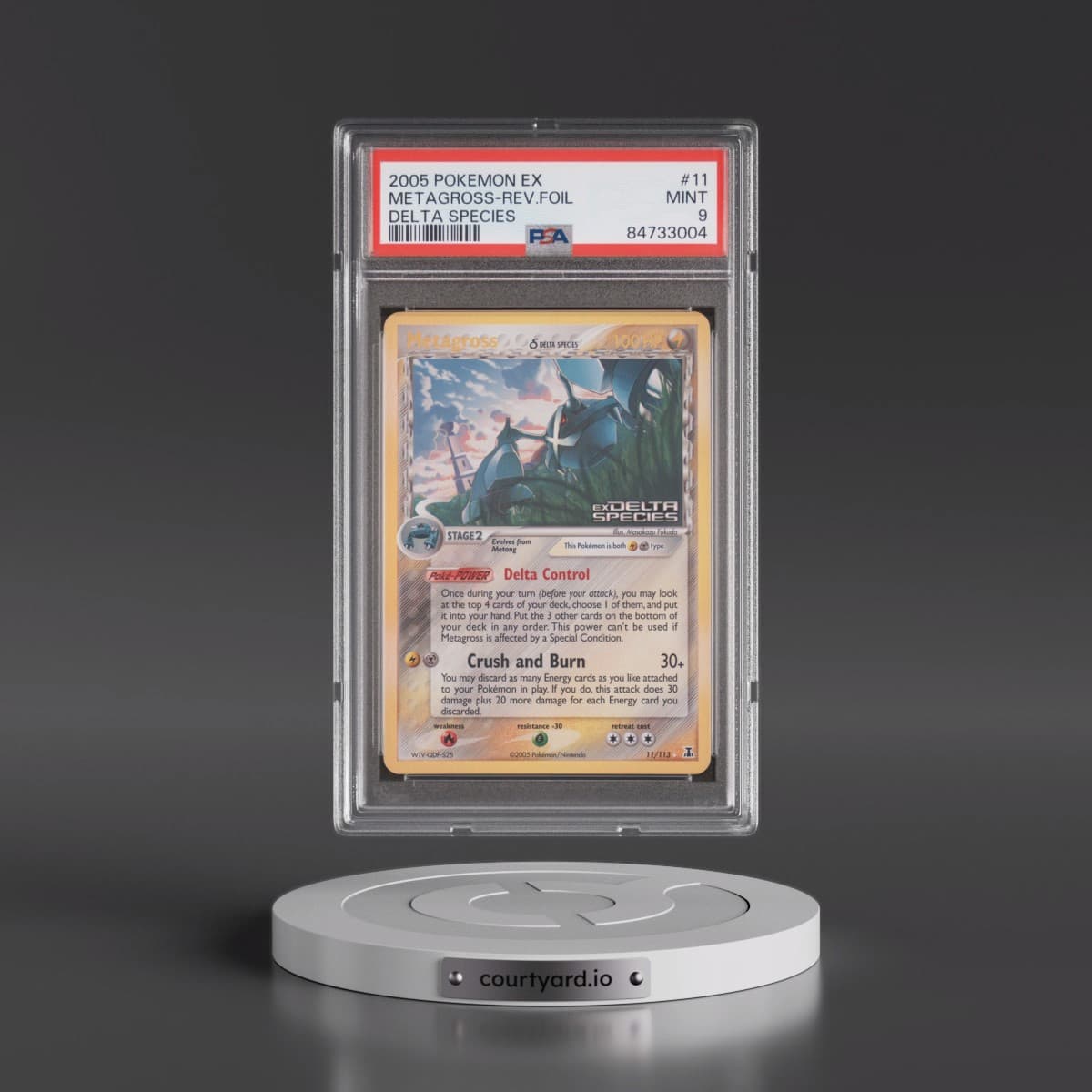 2005 Pokémon EX Delta Species #11 Metagross - Reverse Foil (PSA 9 MINT)