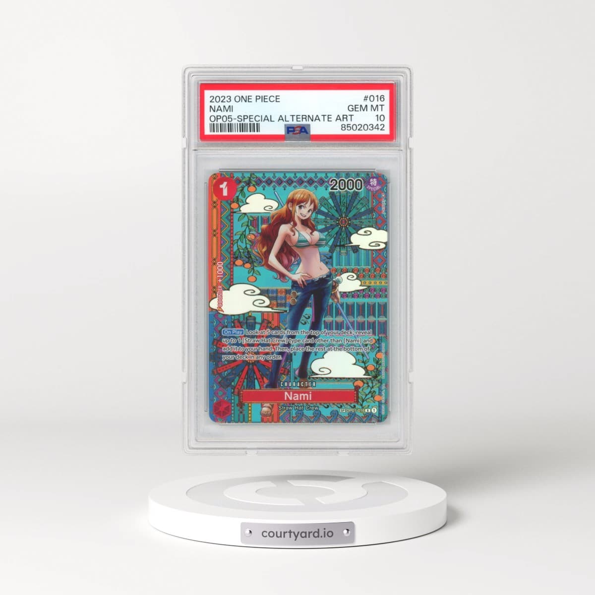 2023 One Piece Awakening of the New Era #016 Nami - Special Alternate Art (PSA 10 GEM MINT)