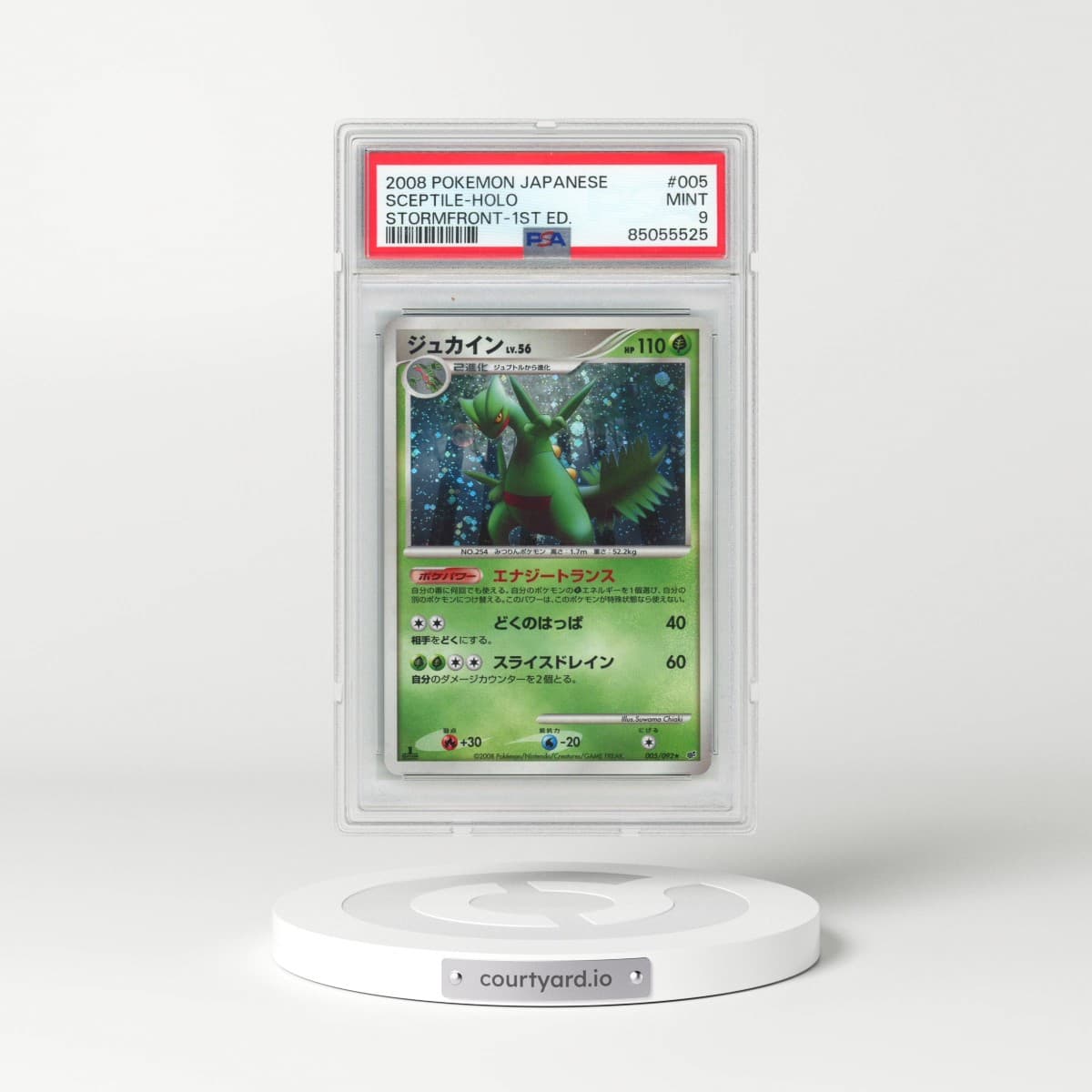 2008 Pokémon Stormfront #005 Sceptile - 1st Edition Holo (PSA 9 MINT)