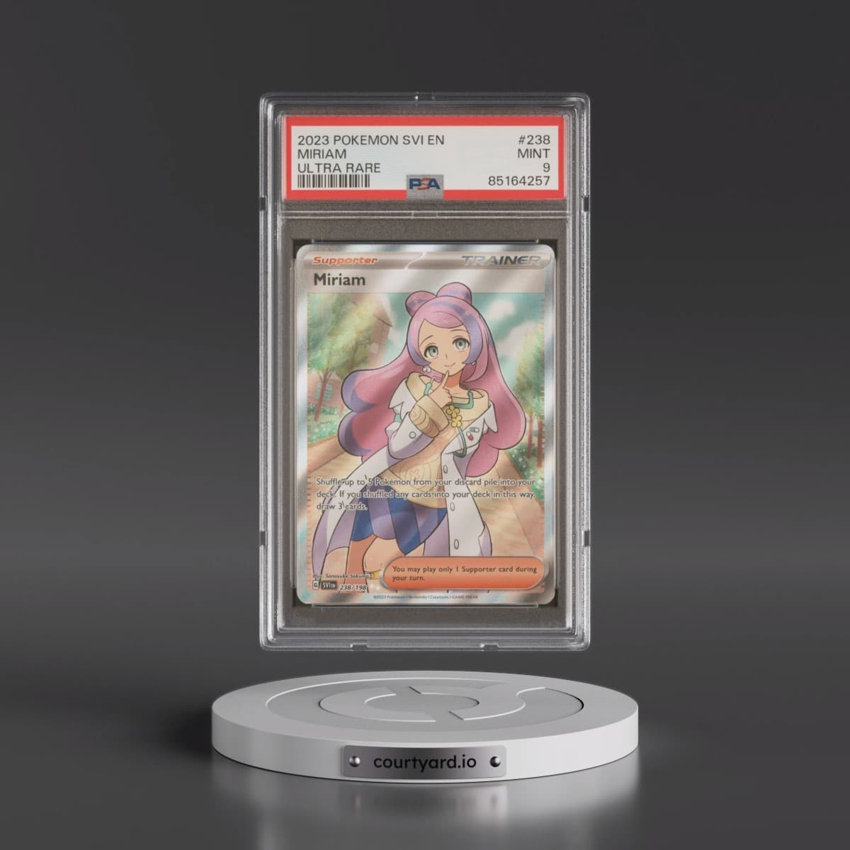 2023 Pokémon Svi EN-Scarlet & Violet #238 Miriam - Ultra Rare (PSA 9 MINT)