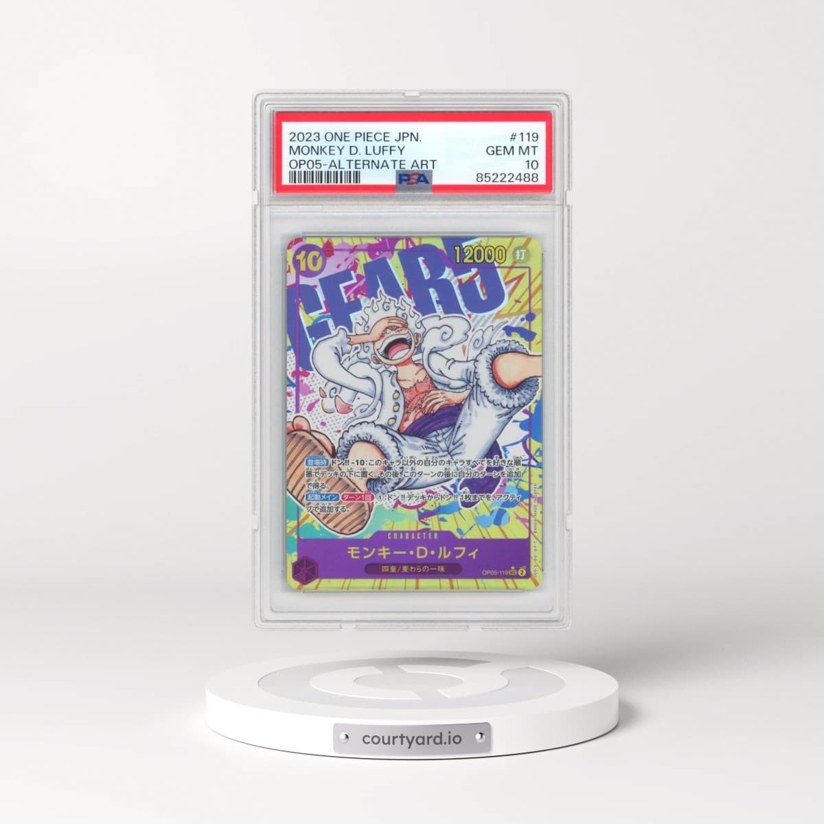 2023 Japanese One Piece Japanese Awakening OF The New Era #119 Monkey D. Luffy - Alternate Art (PSA 10 GEM MINT)