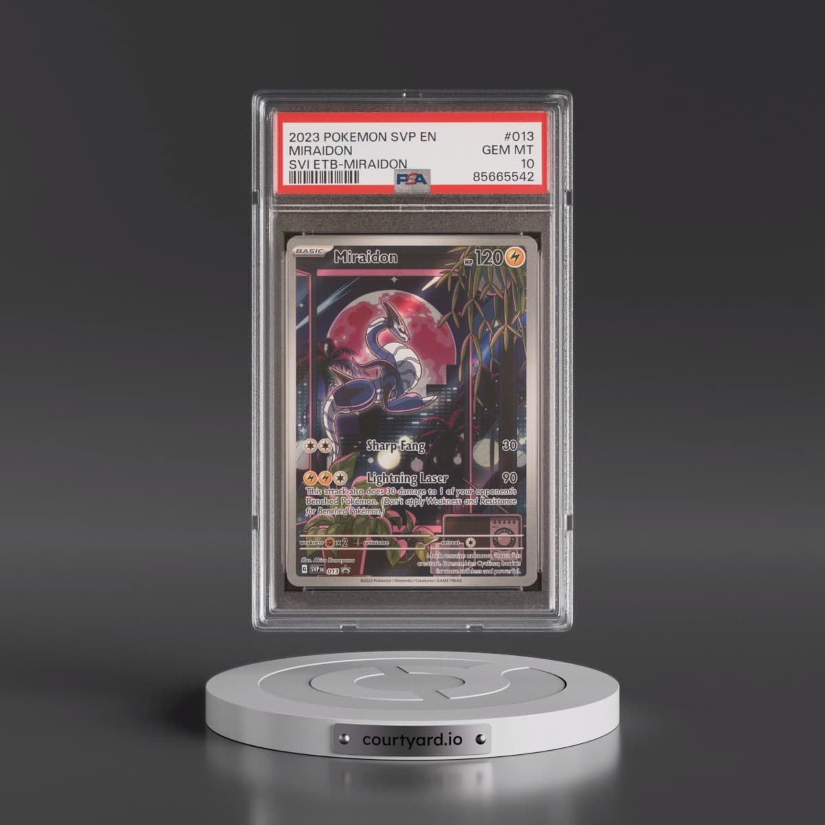 2023 Pokémon Svp EN-SV Black Star Promo #013 Miraidon - Scarlet & Violet Elite Trainer Box-Miraidon (PSA 10 GEM MINT)