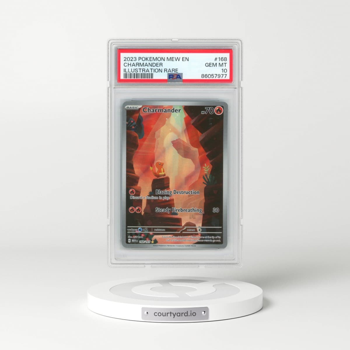 2023 Pokémon Mew EN-151 #168 Charmander - Illustration Rare (PSA 10 GEM MINT)