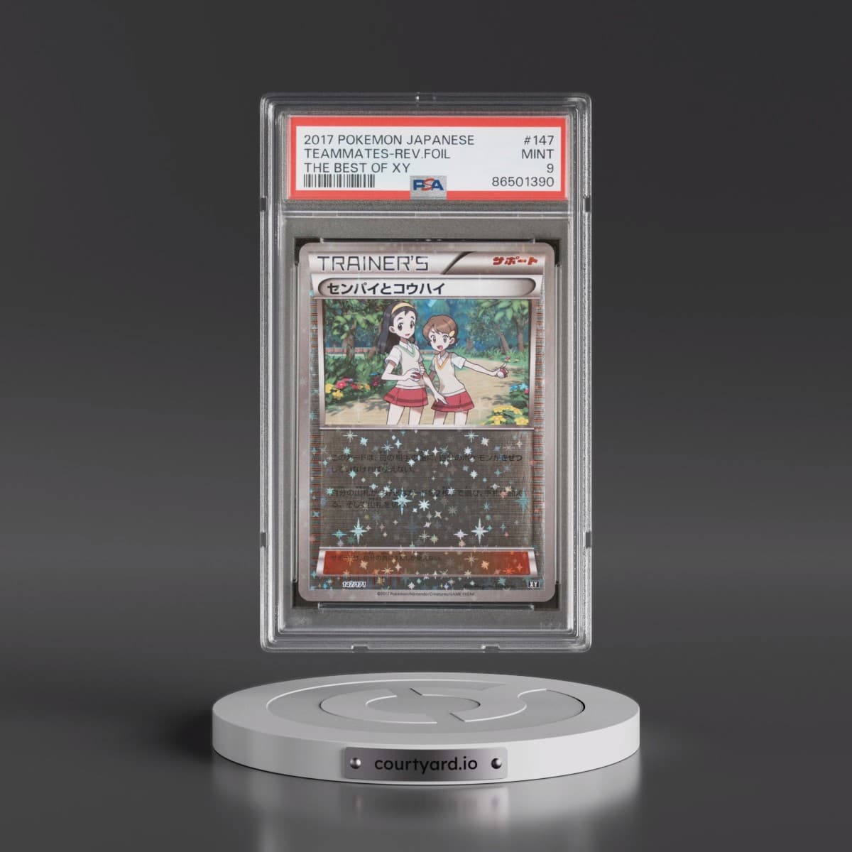 2017 Pokémon the Best of XY #147 Teammates - Reverse Foil (PSA 9 MINT)