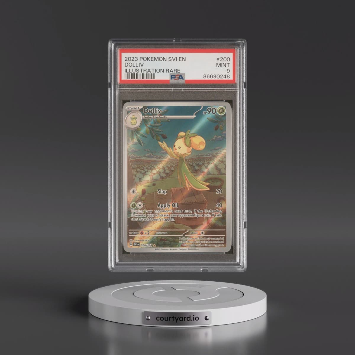 2023 Pokémon Svi EN-Scarlet & Violet #200 Dolliv - Illustration Rare (PSA 9 MINT)
