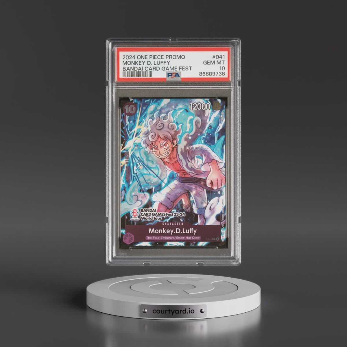 2024 One Piece Promos #041 Monkey D. Luffy - Bandai Card Game Fest (PSA 10 GEM MINT)