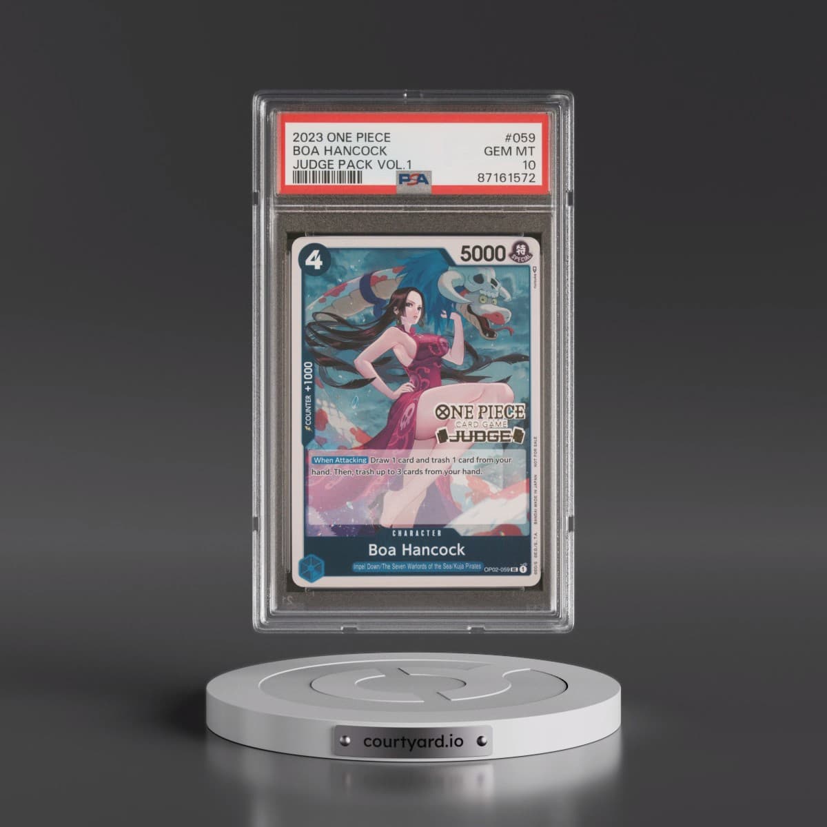 2023 One Piece Judge Pack Volume 1 #059 Boa Hancock (PSA 10 GEM MINT)