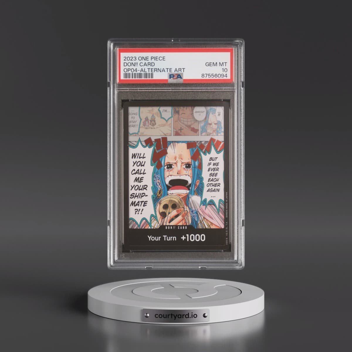 2023 One Piece OP04-Kingdoms of Intrigue Don!! Card - Alternate Art (PSA 10 GEM MINT)