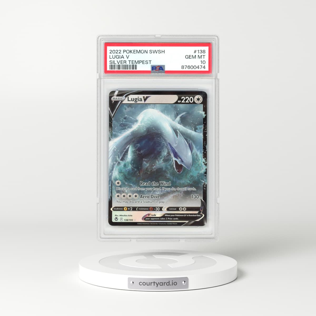 2022 Silver Tempest #138 Lugia V (PSA 10 GEM MINT)