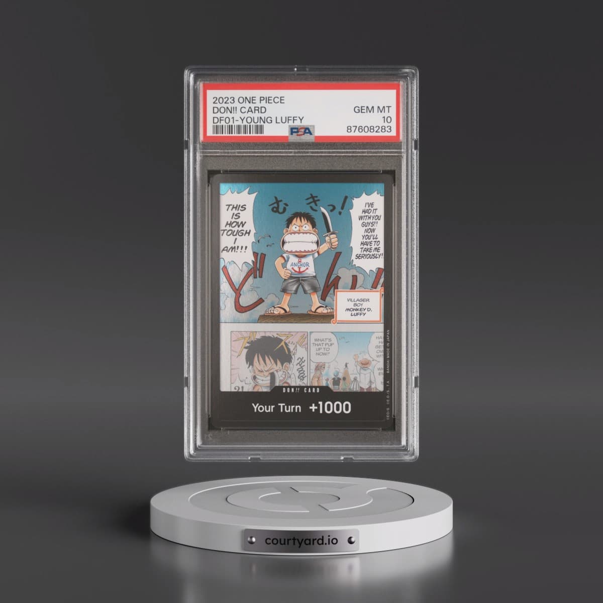 2023 One Piece Goods-Devil Fruits Collection Vol.1 Don!! Card - Young Luffy (PSA 10 GEM MINT)