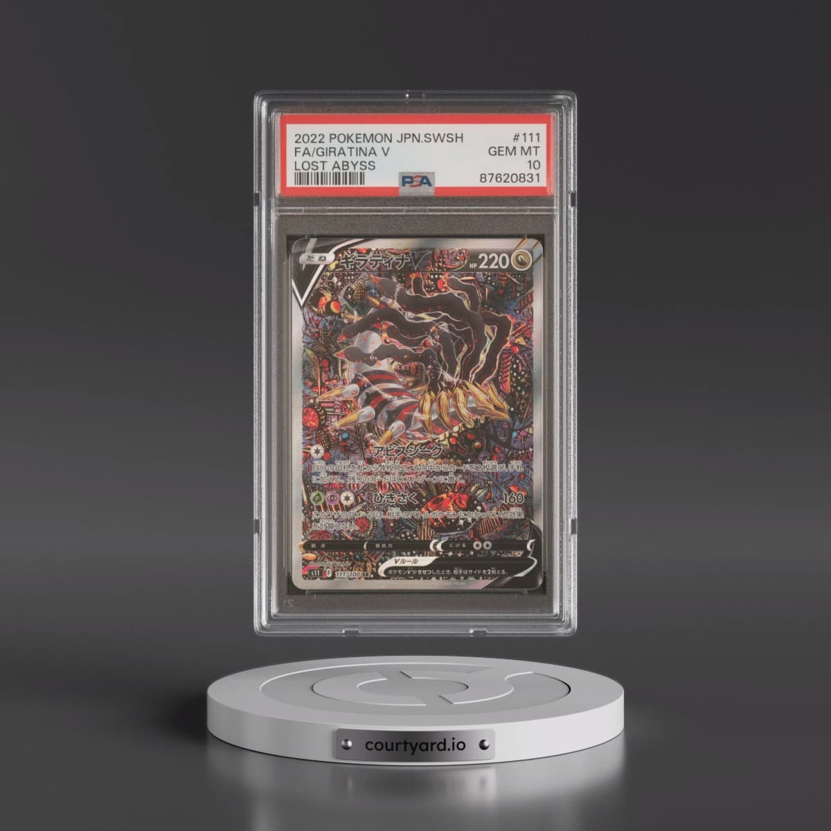 2022 Pokémon Sword & Shield Lost Abyss #111 Giratina V - Holo Full Art (PSA 10 GEM MINT)