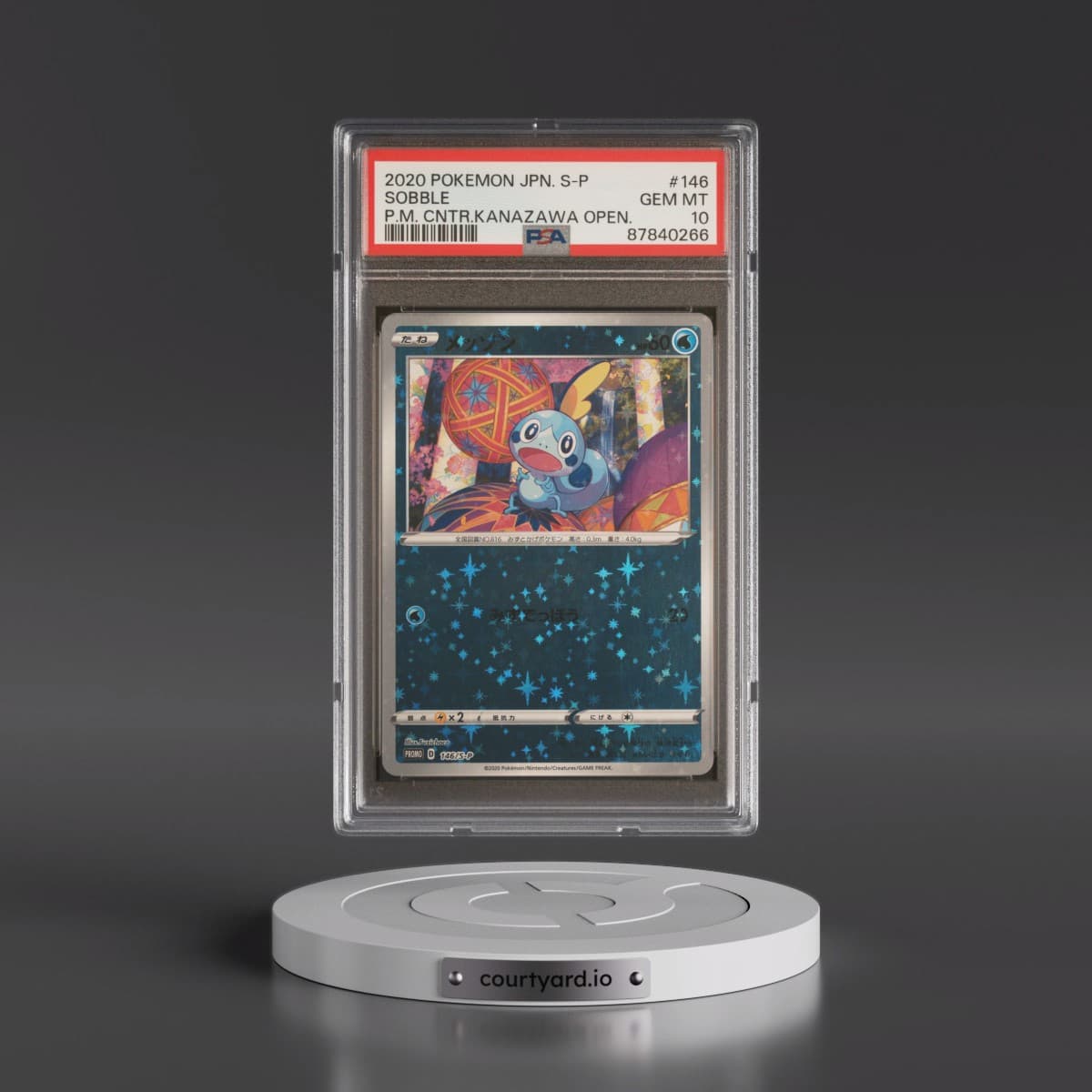 2020 Pokémon S Promo #146 Sobble - Pokemon Center Kanazawa Opening (PSA 10 GEM MINT)