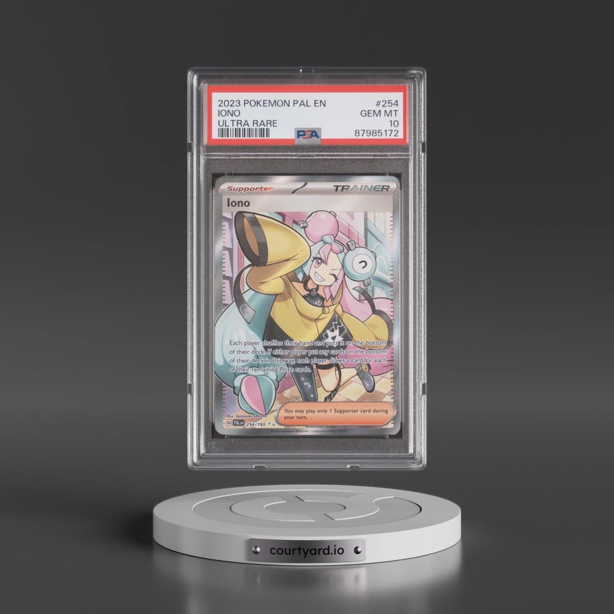 2023 Pokémon Pal EN-Paldea Evolved #254 Iono - Ultra Rare (PSA 10 GEM MINT)