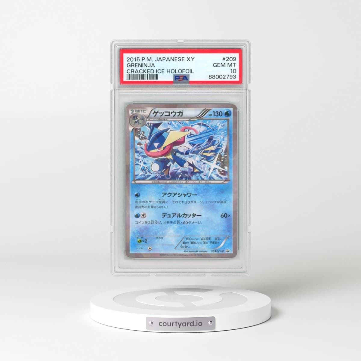2015 Pokémon XY Promo #209 Greninja - Cracked Ice Holofoil (PSA 10 GEM MINT)