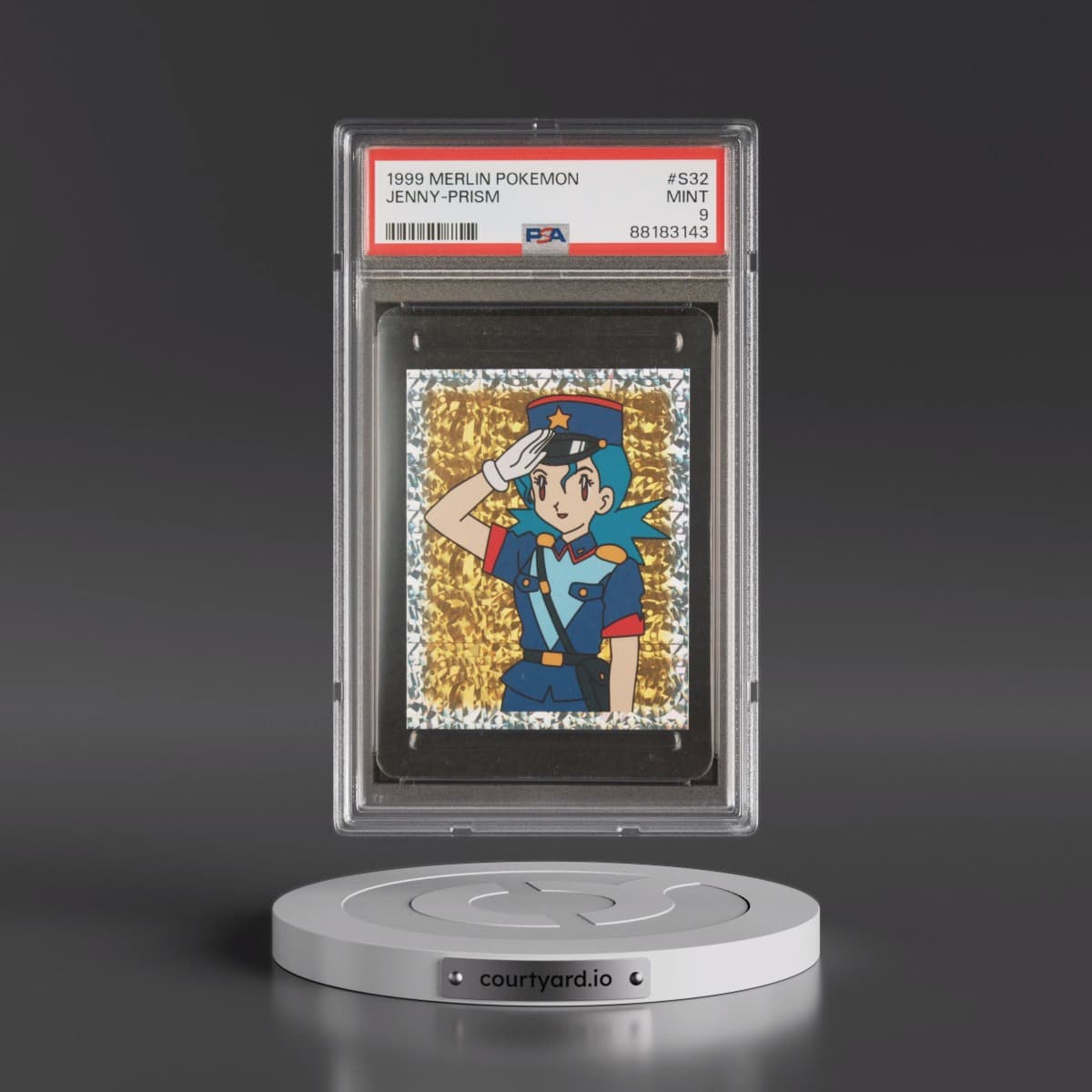 1999 Merlin Pokémon #S32 Jenny-Prism (PSA 9 MINT)