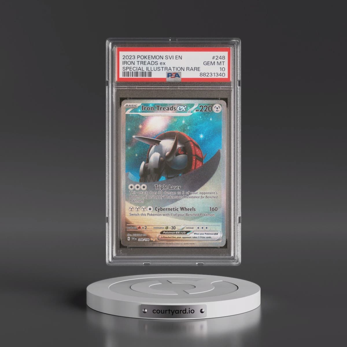 2023 Pokémon Svi EN-Scarlet & Violet #248 Iron Treads EX - Holo Special Illustration Rare (PSA 10 GEM MINT)