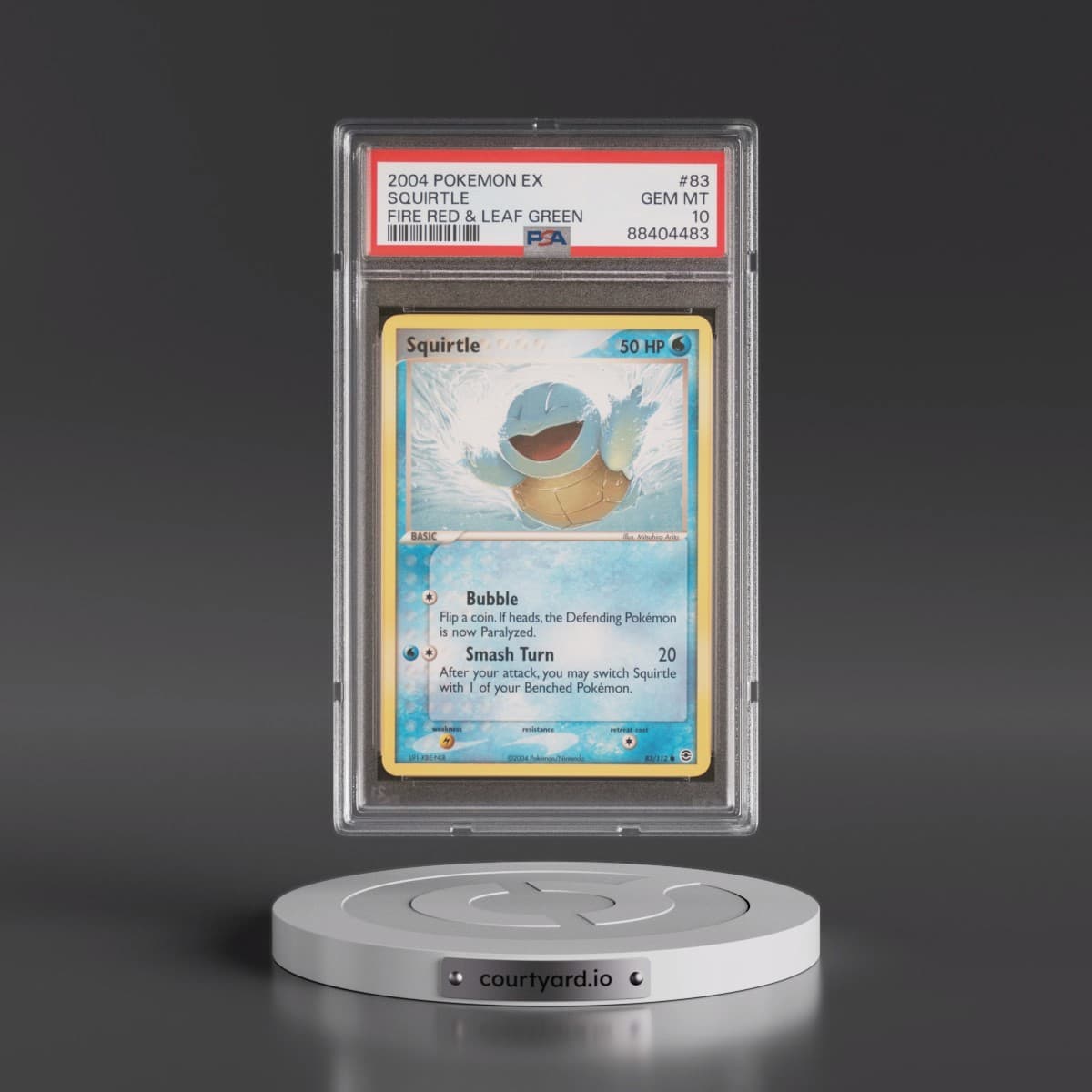 2004 Pokémon EX Fire Red & Leaf Green #83 Squirtle (PSA 10 GEM MINT)