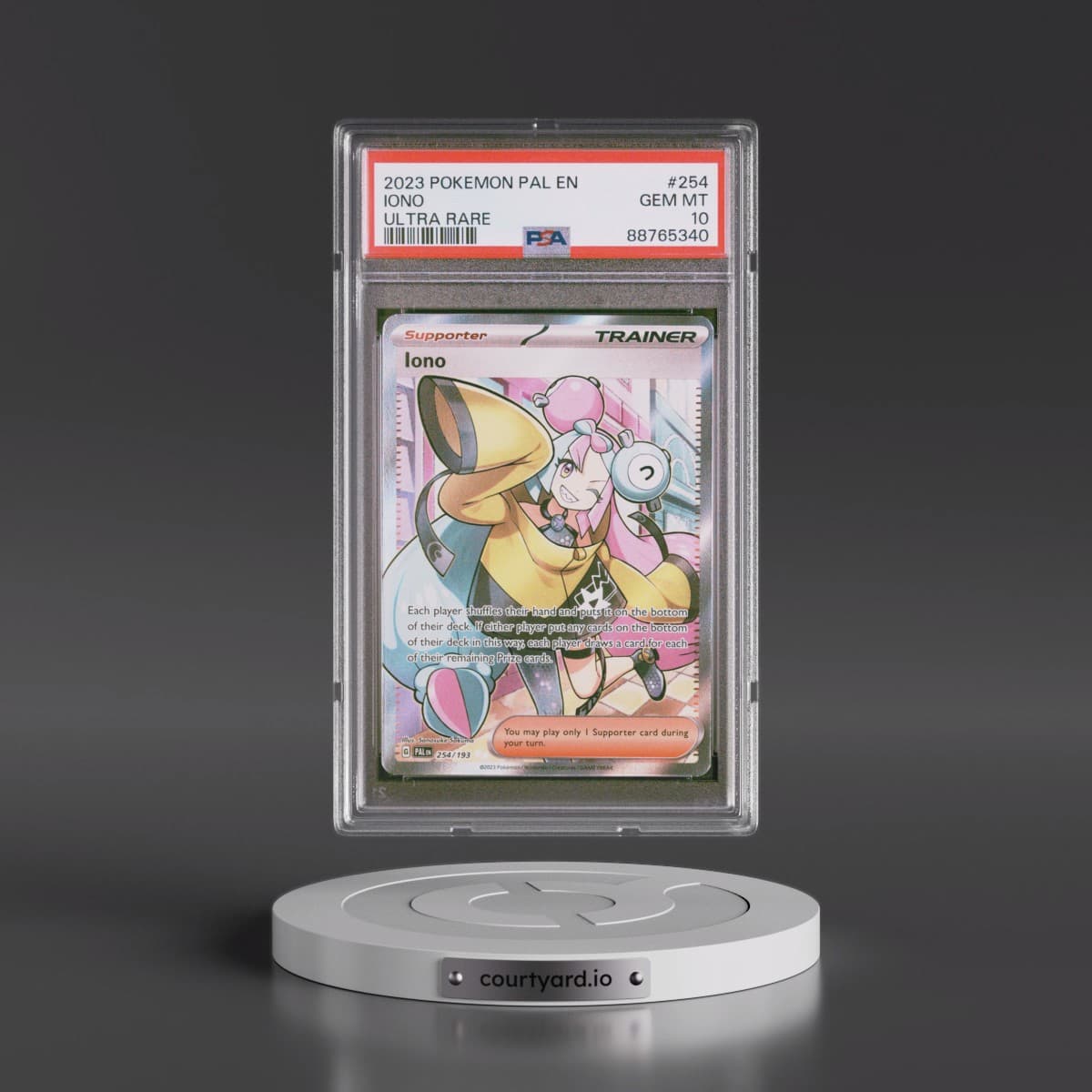 2023 Pokémon Pal EN-Paldea Evolved #254 Iono - Ultra Rare (PSA 10 GEM MINT)