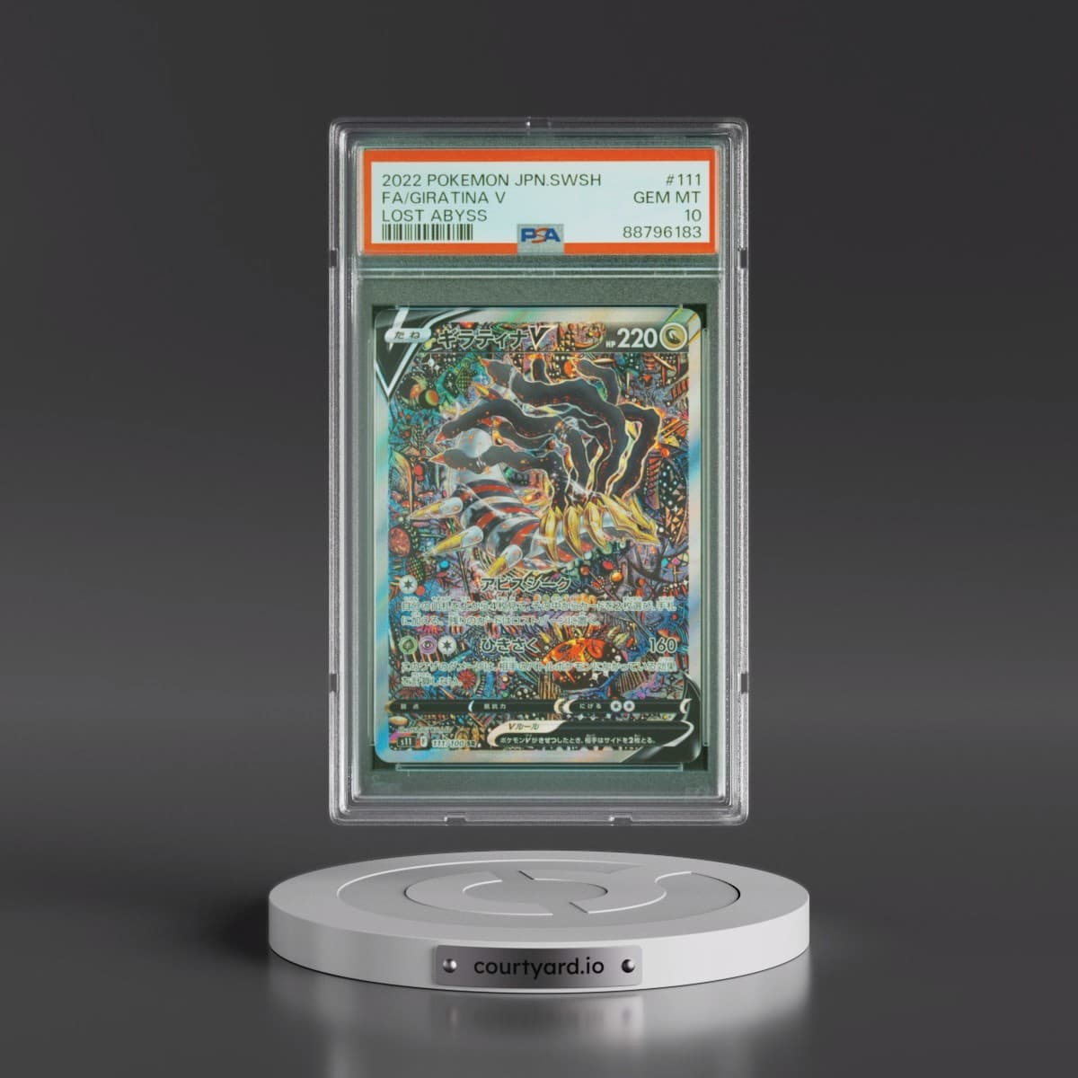 2022 Pokémon Sword & Shield Lost Abyss #111 Giratina V - Holo Full Art (PSA 10 GEM MINT)