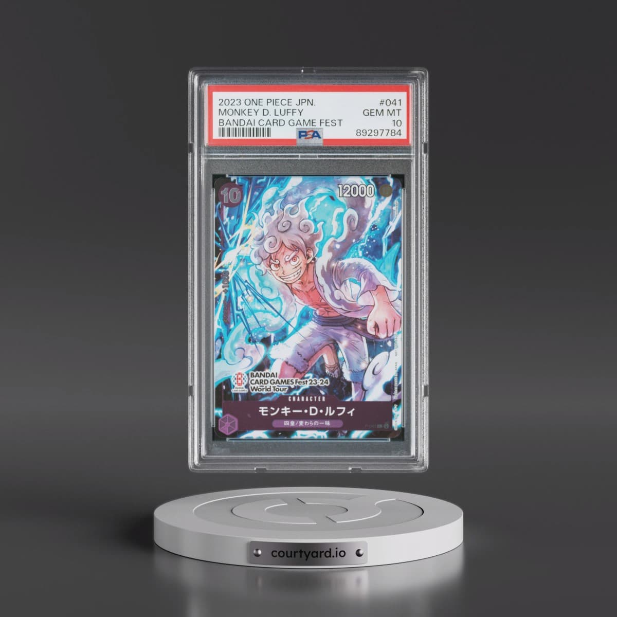 2023 One Piece Japanese Promos #041 Monkey D. Luffy - Bandai Card Game Fest (PSA 10 GEM MINT)