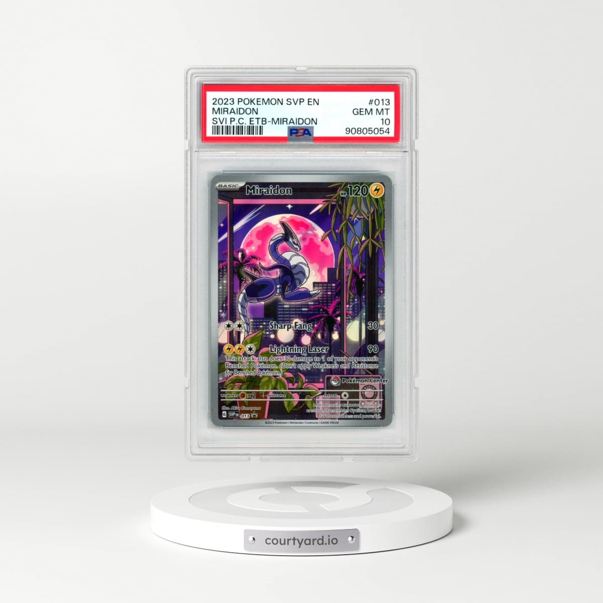 2023 Pokémon Svp EN-SV Black Star Promo #013 Miraidon - Scarlet & Violet Pokemon Center Elite Trainer Box-Miraidon (PSA 10 GEM MINT)