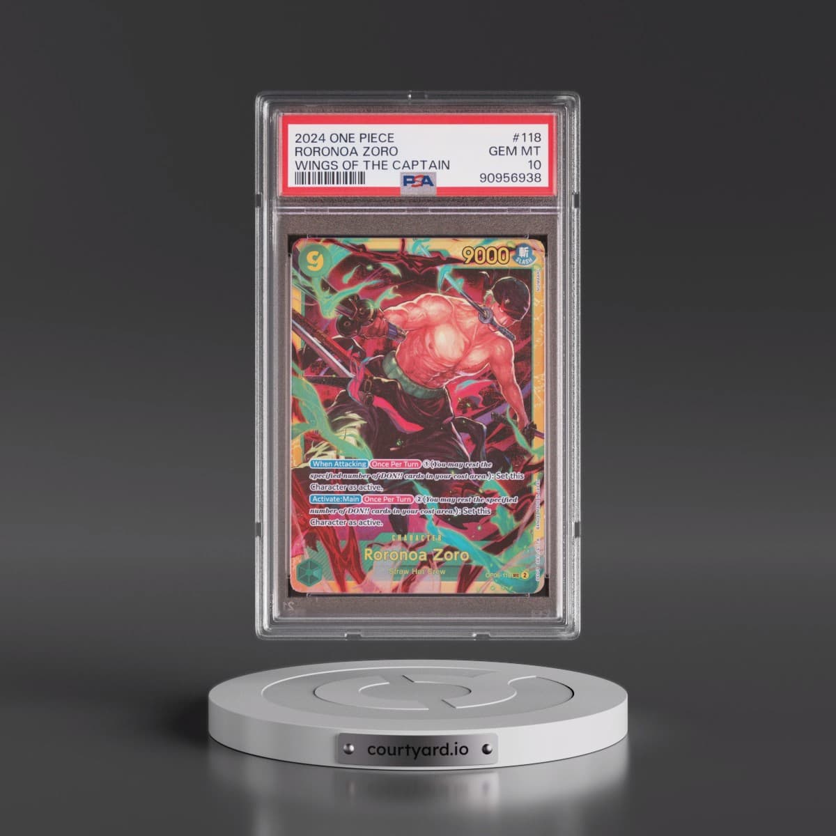 2024 One Piece Wings of the Captain #118 Roronoa Zoro (PSA 10 GEM MINT)