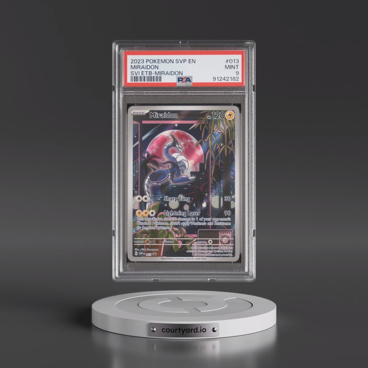 2023 Pokémon Svp EN-SV Black Star Promo #013 Miraidon - Scarlet & Violet Elite Trainer Box-Miraidon (PSA 9 MINT)