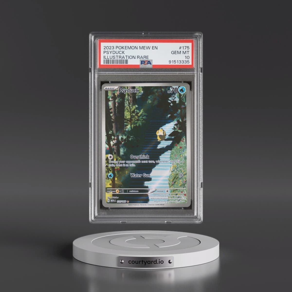 2023 Pokémon Mew EN-151 #175 Psyduck - Illustration Rare (PSA 10 GEM MINT)