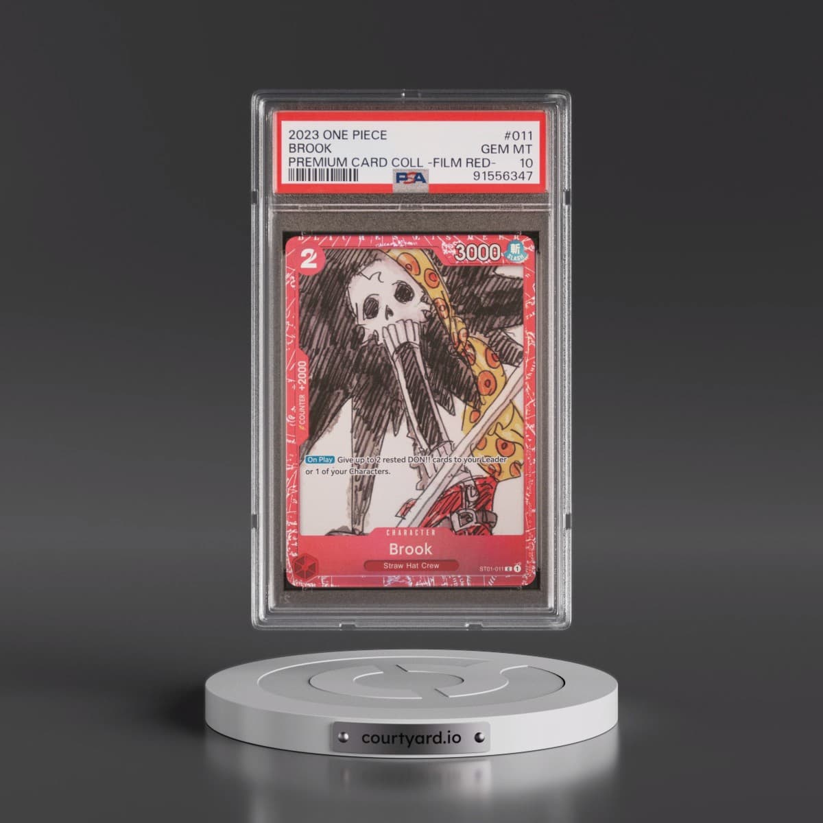 2023 One Piece Premium Card Collection -One Piece Film Red #011 Brook (PSA 10 GEM MINT)
