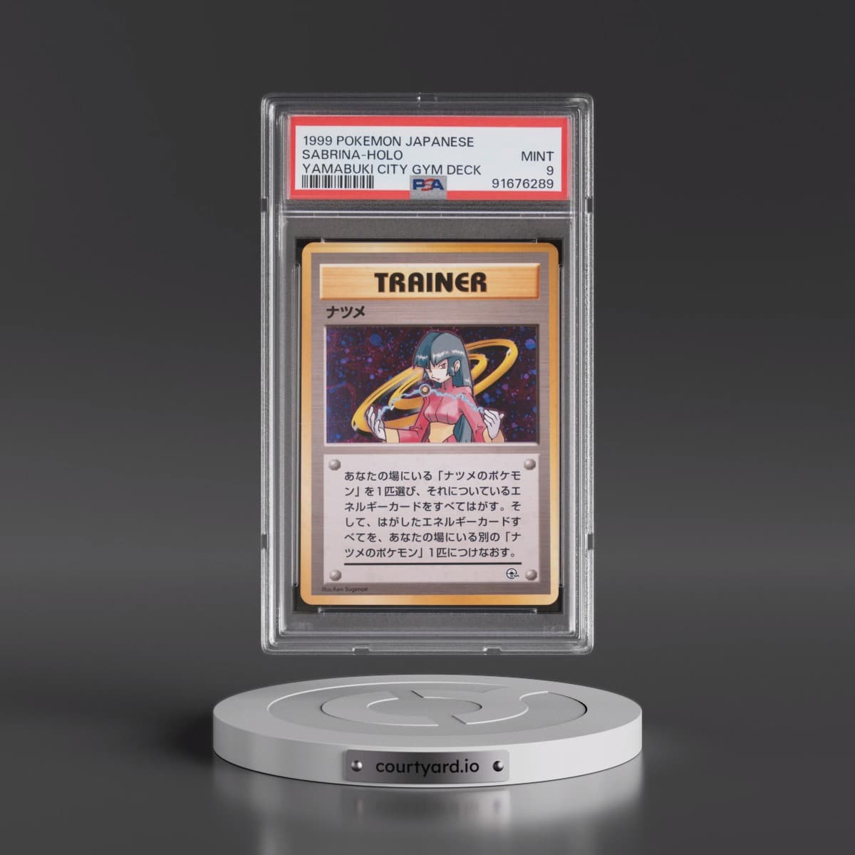 1999 Pokémon Yamabuki City Gym Deck Sabrina - Holo (PSA 9 MINT)