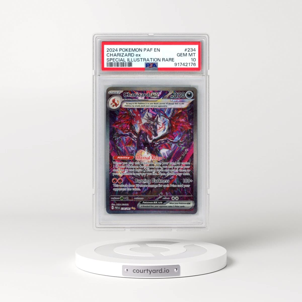 2024 Pokémon Paf EN-Paldean Fates #234 Charizard EX - Holo Special Illustration Rare (PSA 10 GEM MINT)