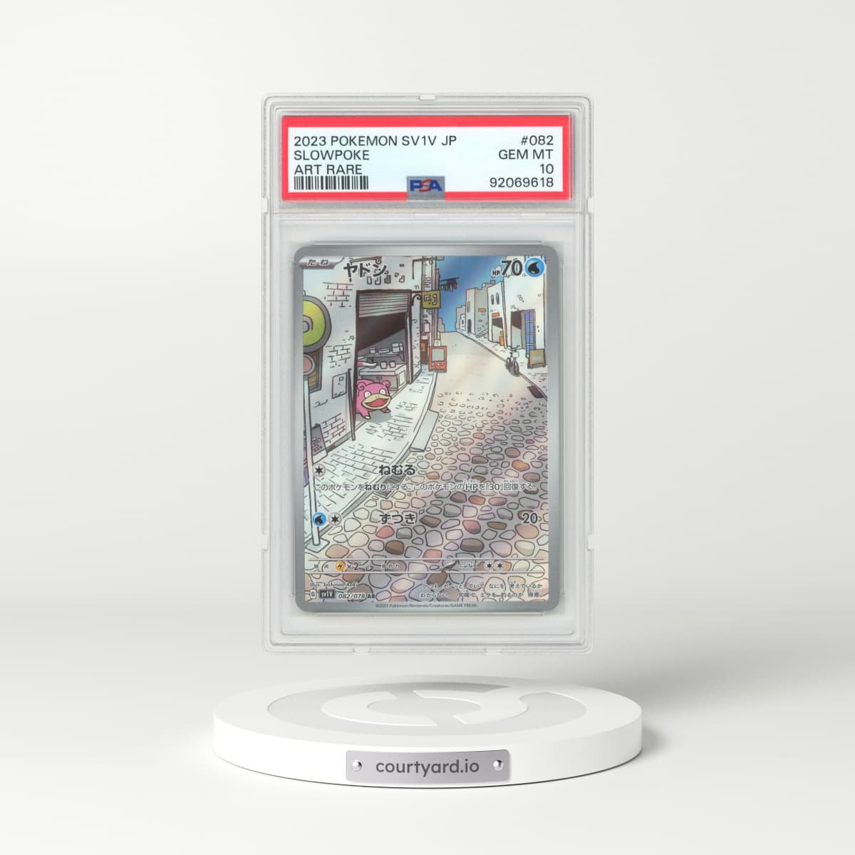 2023 Japanese Violet EX #82 Slowpoke - Full Art Holo (PSA 10 GEM MINT)