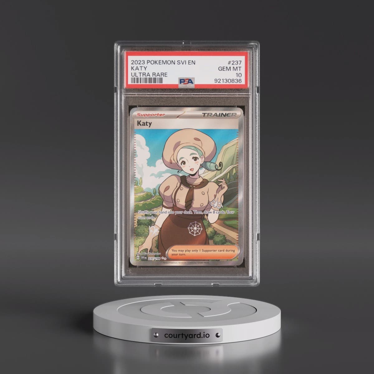2023 Pokémon Svi EN-Scarlet & Violet #237 Katy - Ultra Rare (PSA 10 GEM MINT)