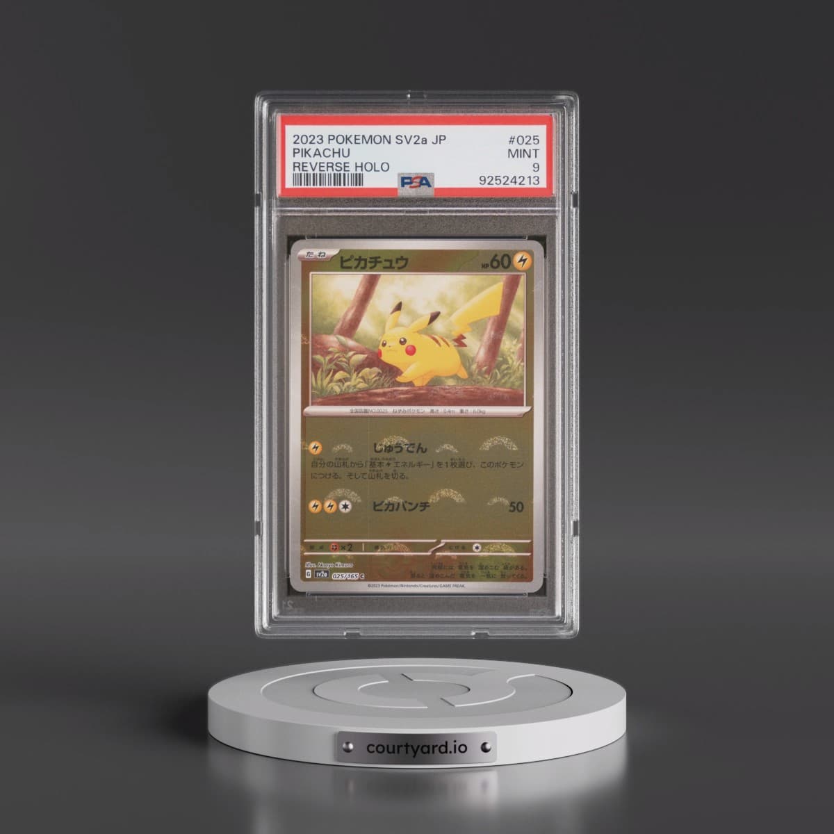 2023 Pokémon Sv2a-Pokemon 151 #025 Pikachu - Reverse Holo (PSA 9 MINT)